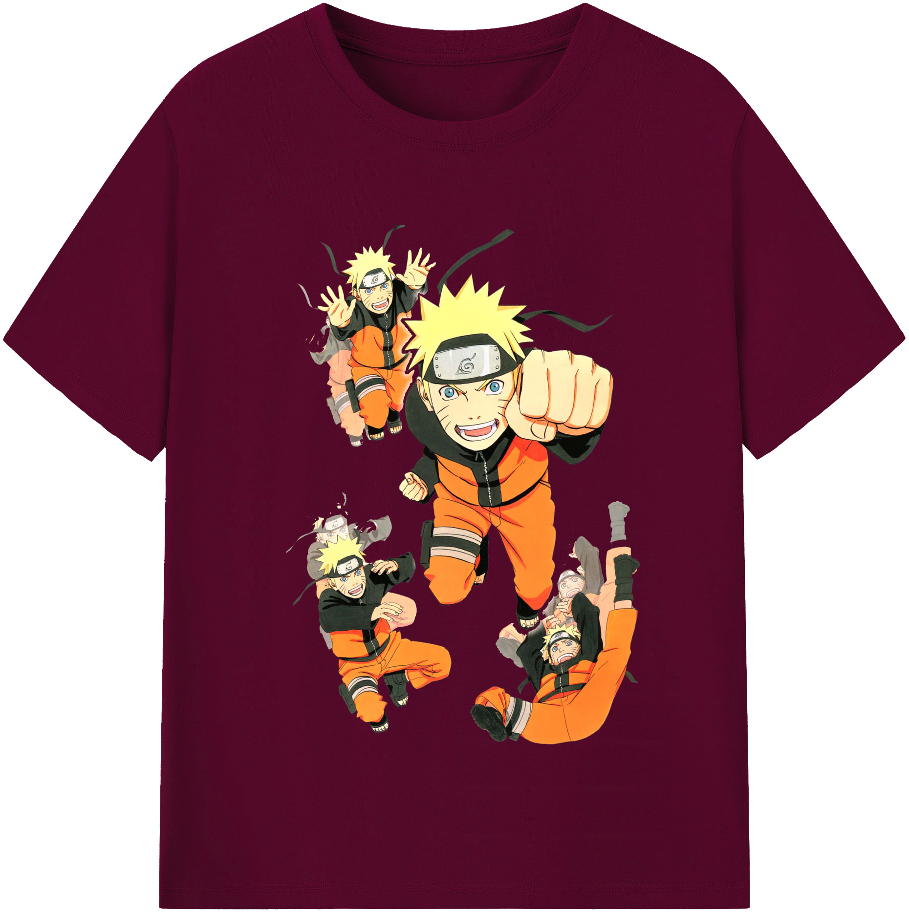 （画像用） NARUTO -ナルト- うずまき ナルト Uzumaki Naruto レディースカジュアルプリントTシャツ（綿100％）